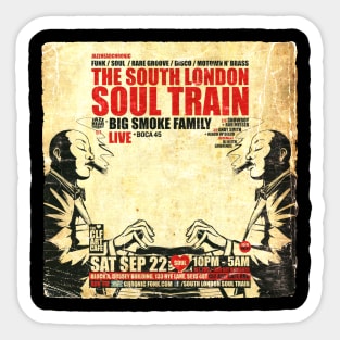 POSTER TOUR - SOUL TRAIN THE SOUTH LONDON 54 Sticker